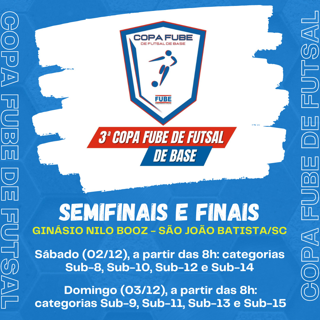 Copa Fube De Futsal Finais SerÃo Disputadas Neste SÁbado 02 E Domingo 03 Radio Clube 885 Fm 